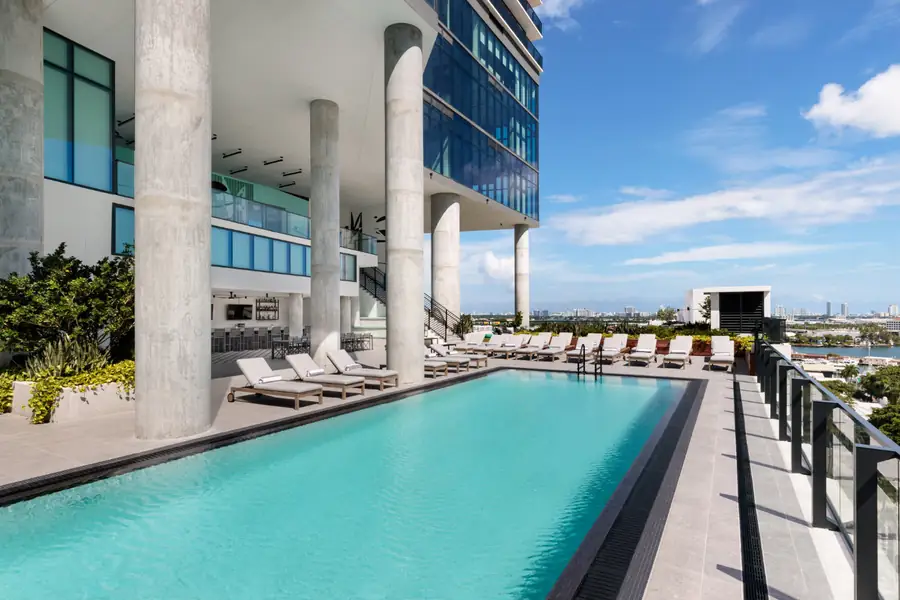 The pool deck at The Elser